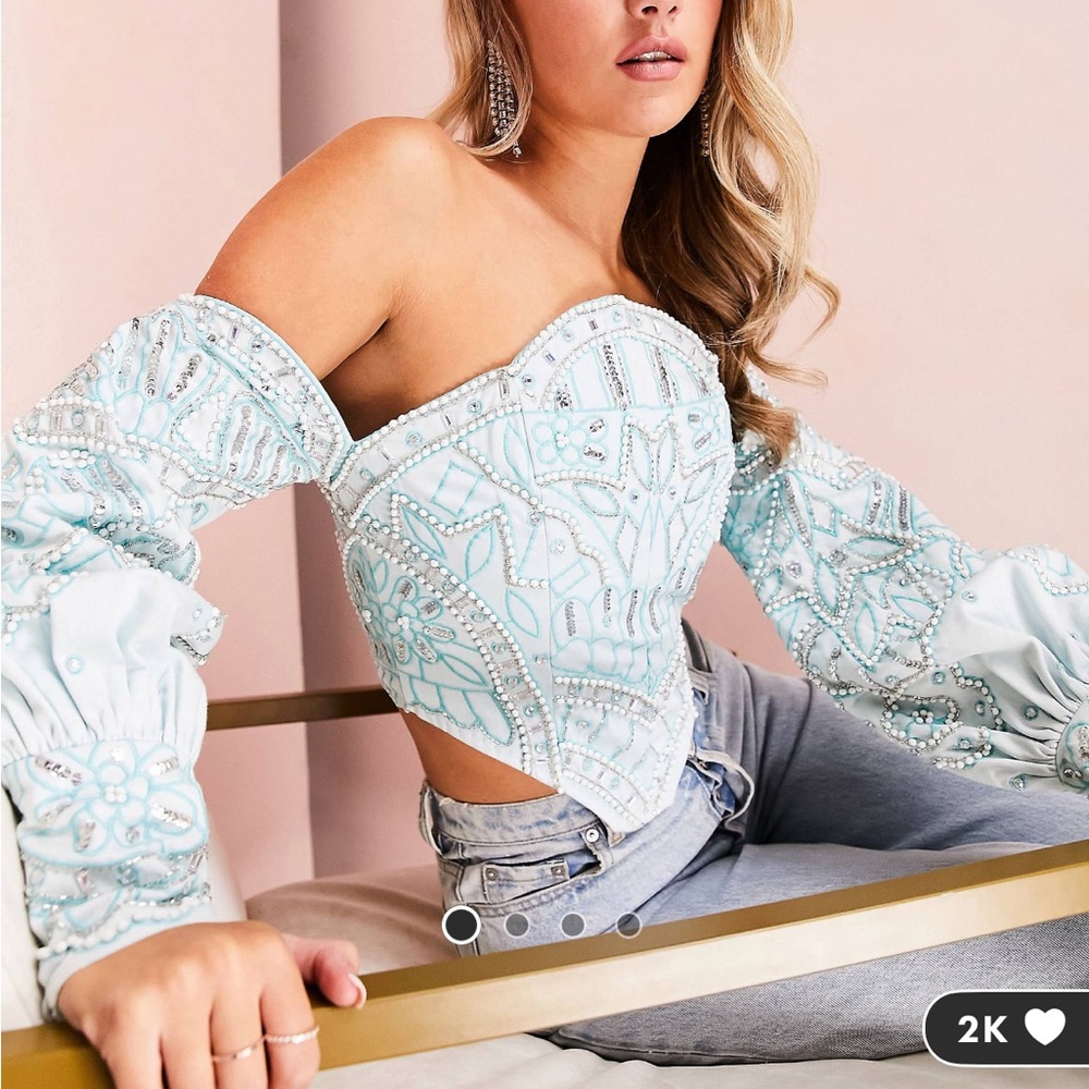 ASOS LUXE corset top